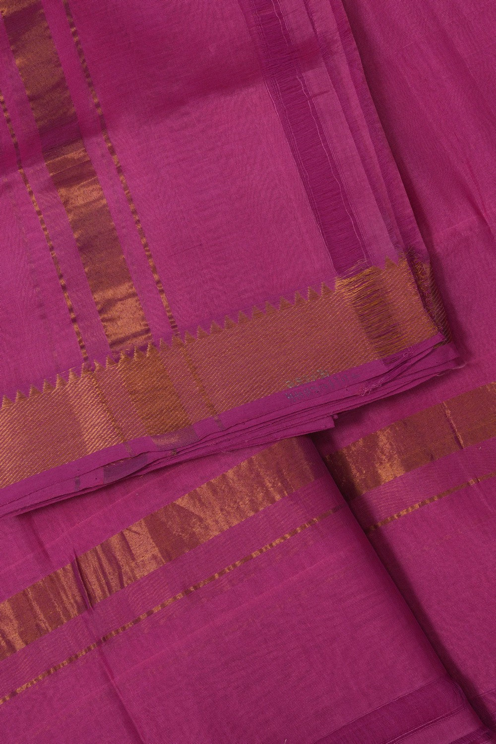 Image of Mangalgiri Silk Pink Dhoti With Kanduva (8 X 4)