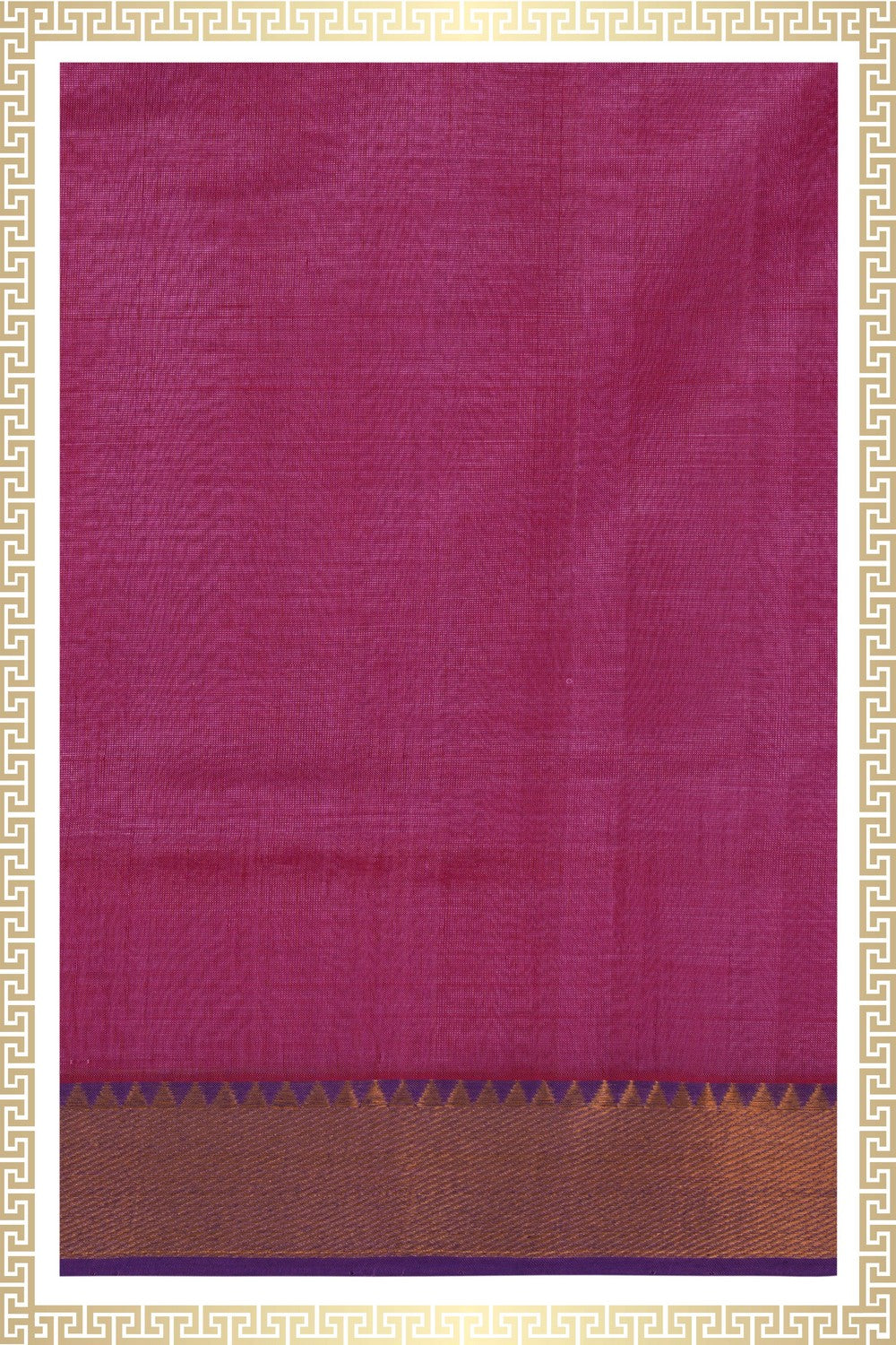 Image of Mangalgiri Silk Pink Dhoti With Kanduva (8 X 4)