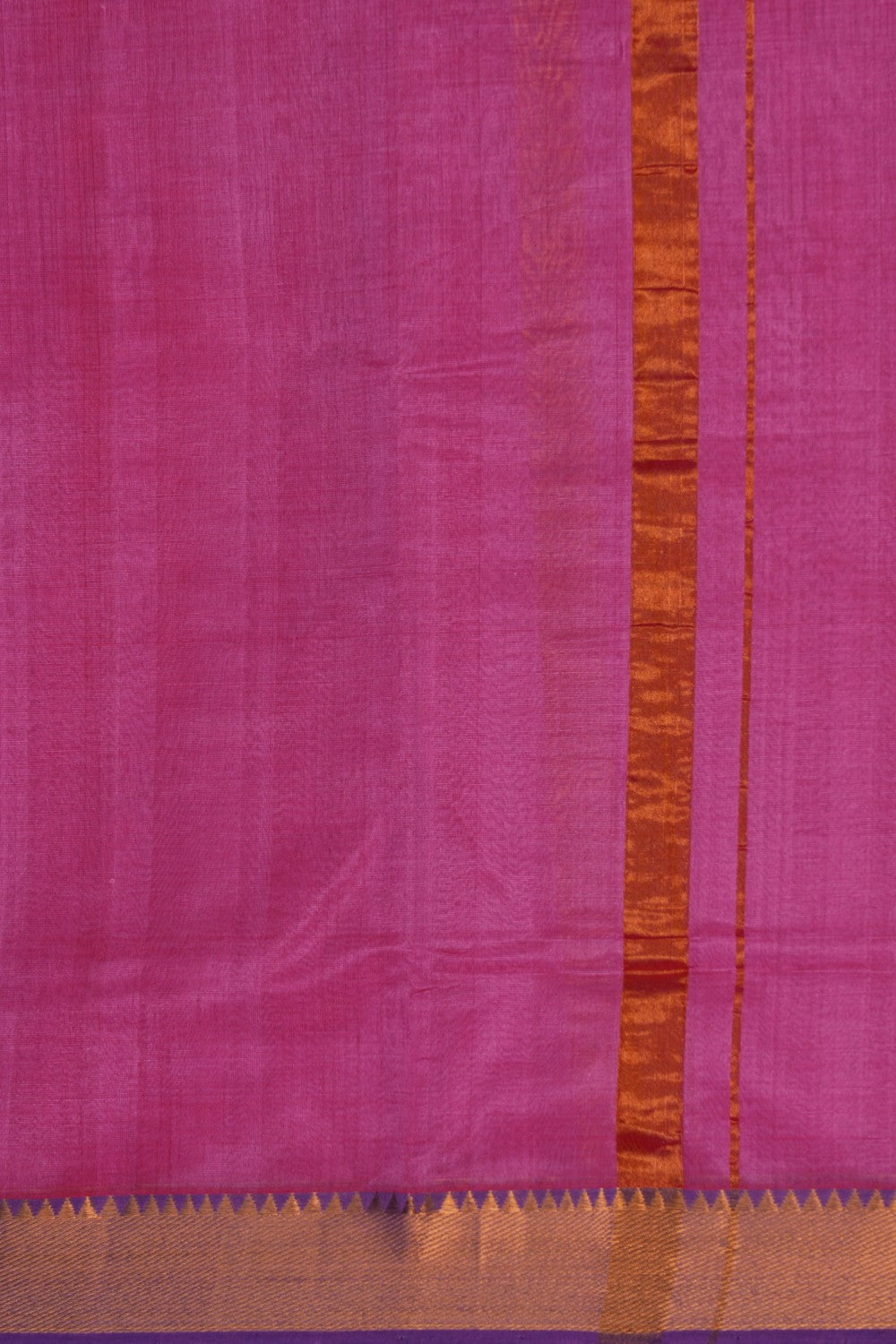 Image of Mangalgiri Silk Pink Dhoti With Kanduva (8 X 4)