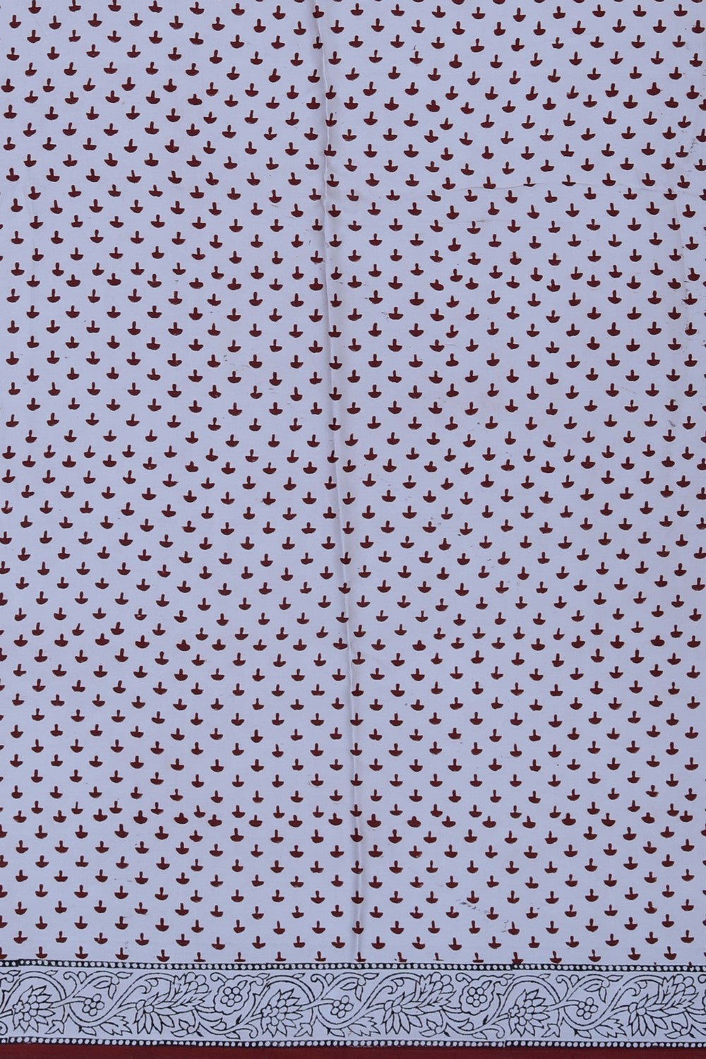 Image of Bagru Printed Mulmul Saree