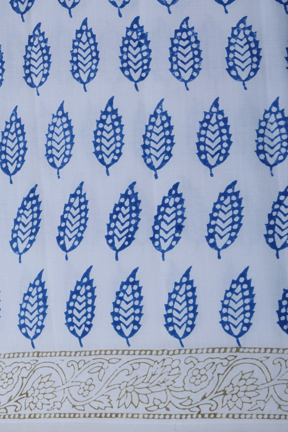 Image of Bagru Printed Mulmul Saree