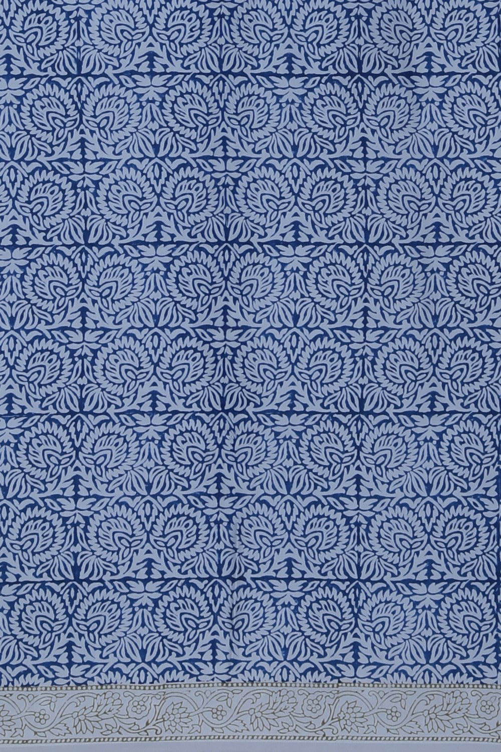 Image of Bagru Printed Mulmul Saree