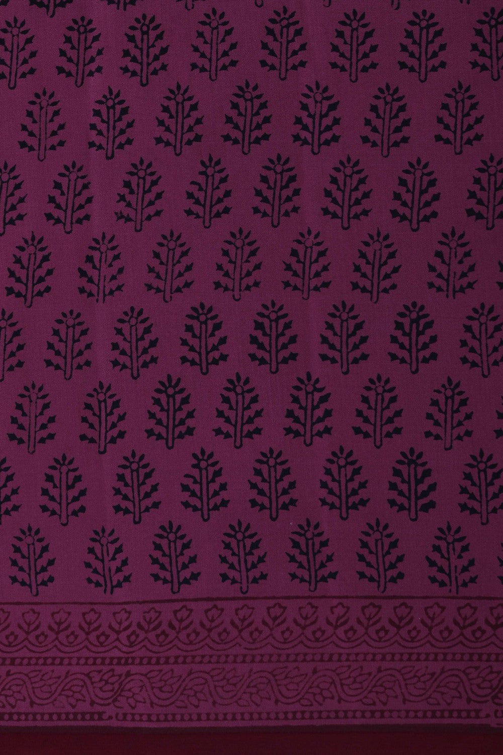 Image of Bagru Printed Mulmul Saree