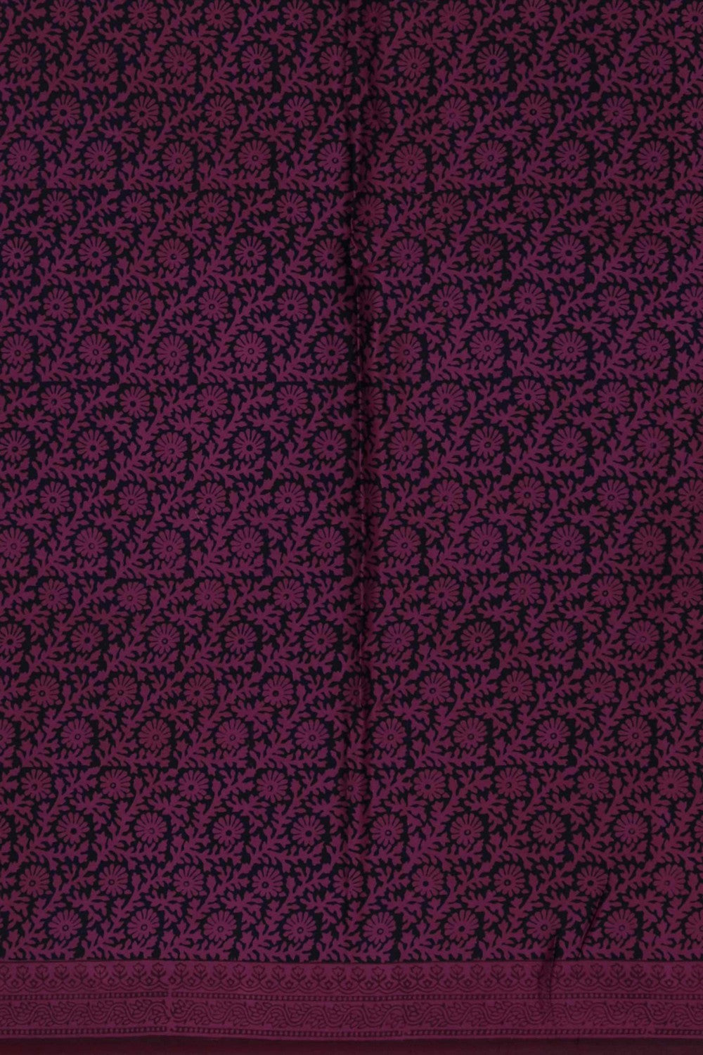 Image of Bagru Printed Mulmul Saree