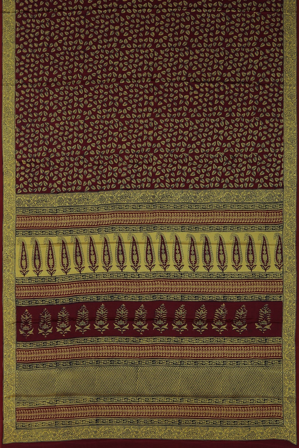 Image of Bagru Printed Mulmul Saree