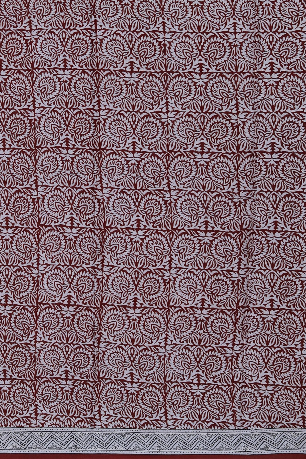 Image of Bagru Printed Mulmul Saree