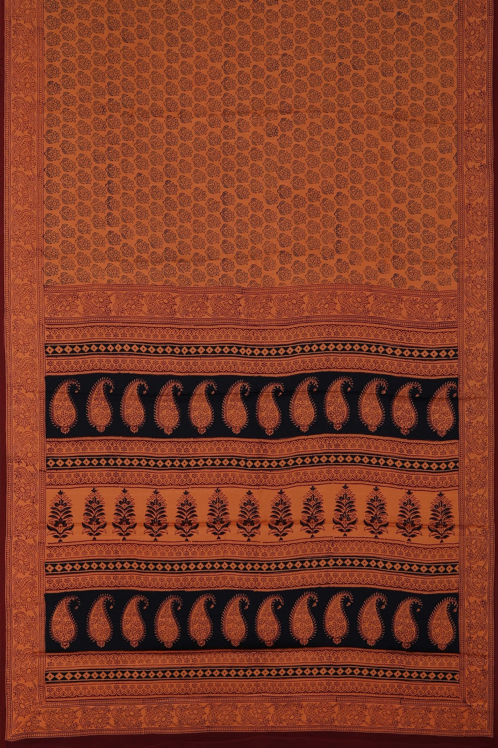 Image of Bagru Printed Mulmul Saree
