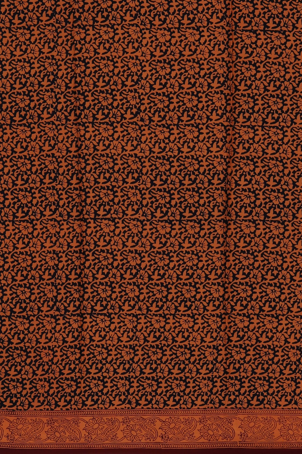 Image of Bagru Printed Mulmul Saree