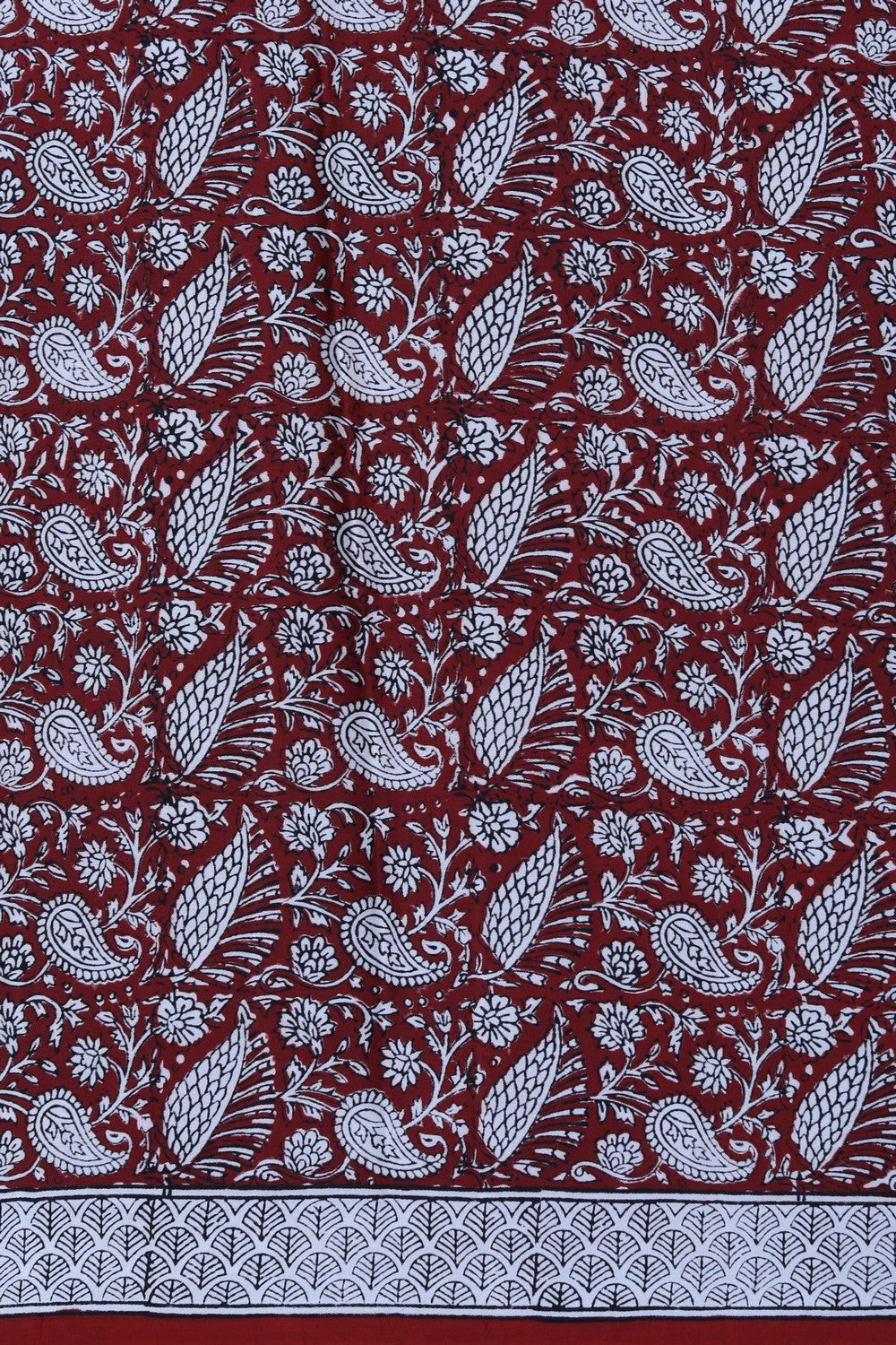 Image of Bagru Printed Mulmul Saree