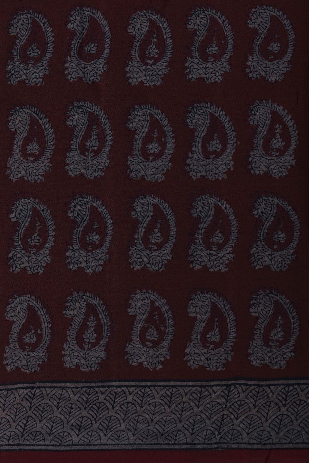 Image of Bagru Printed Mulmul Saree