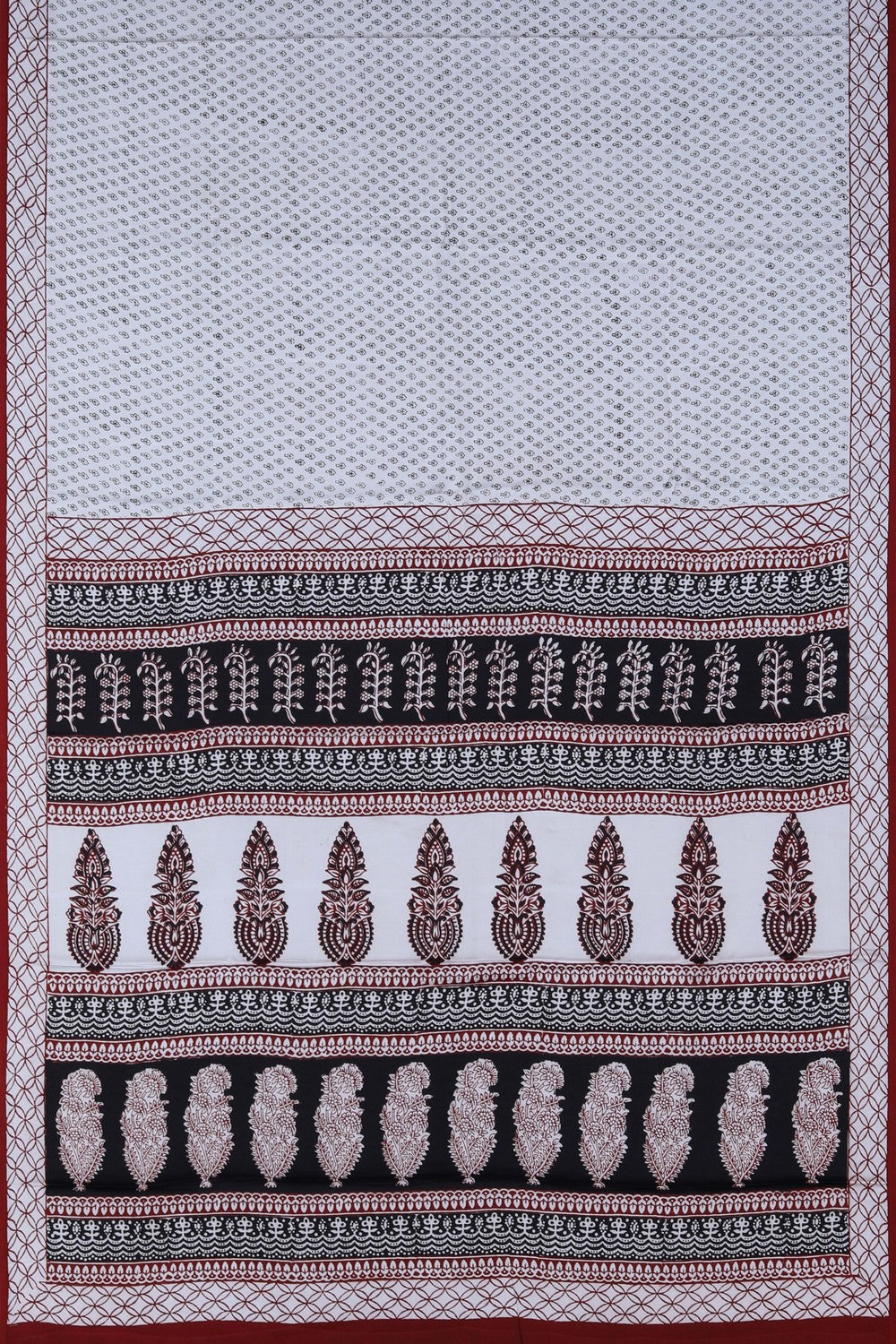 Image of Bagru Printed Mulmul Saree