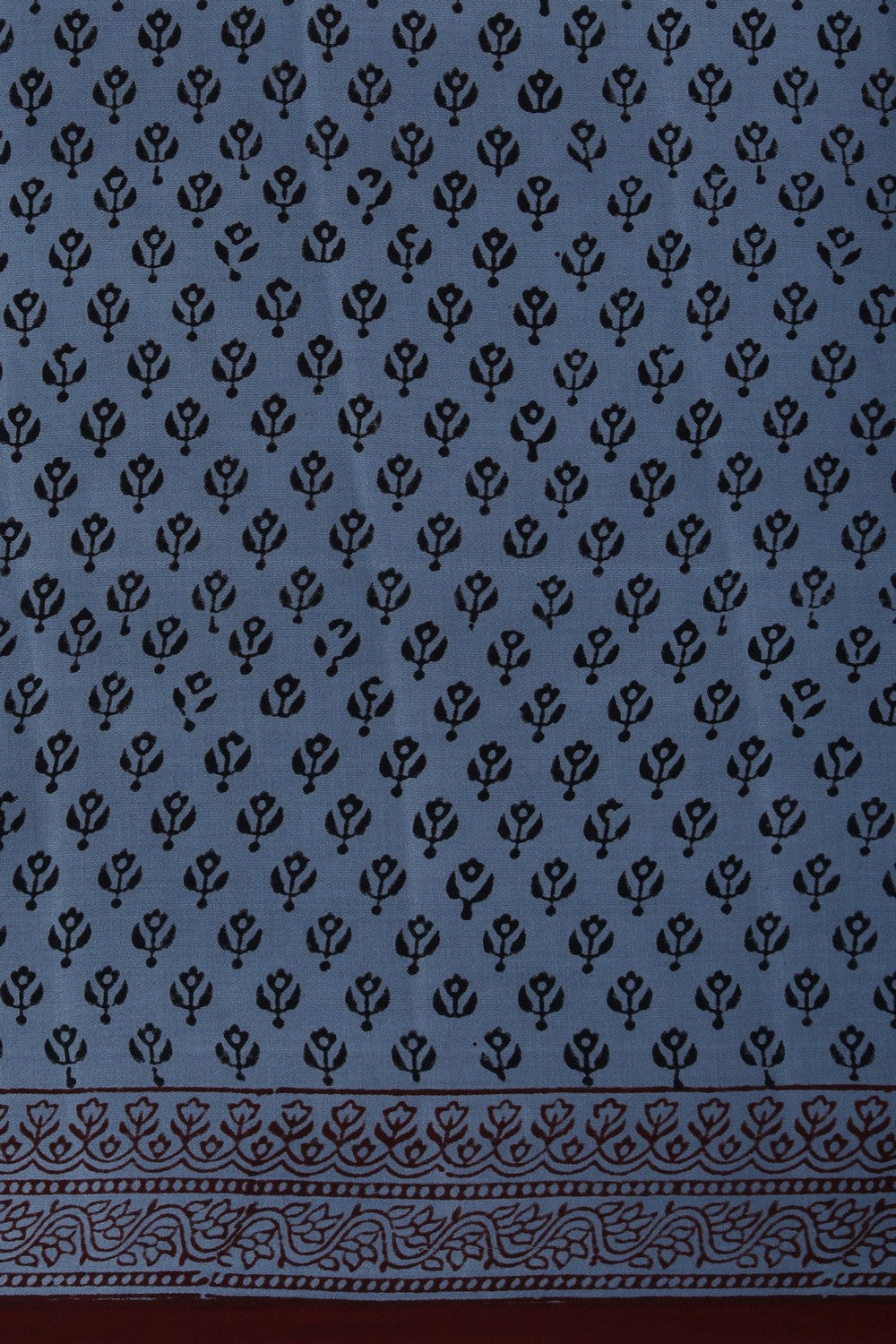 Image of Bagru Printed Mulmul Saree