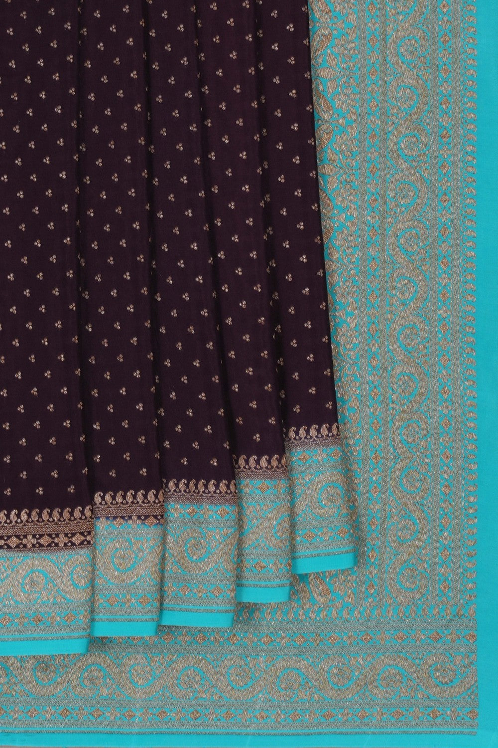 Image of Banarasi Crepe Purple Saree