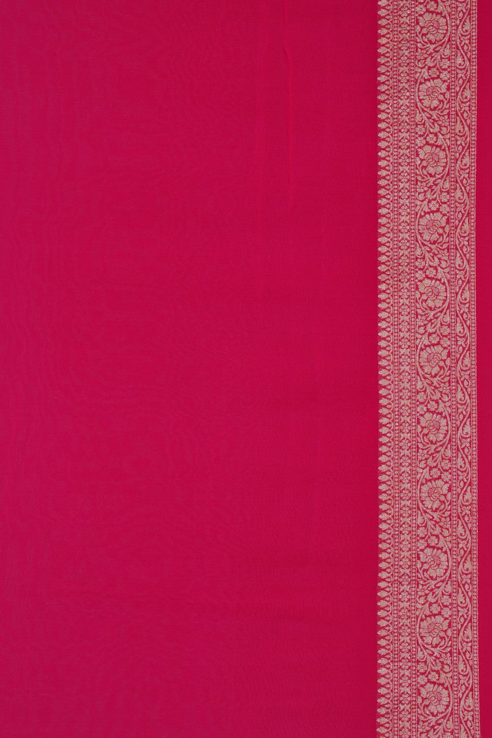 Image of Banarasi Georgette Coral-Peach Saree