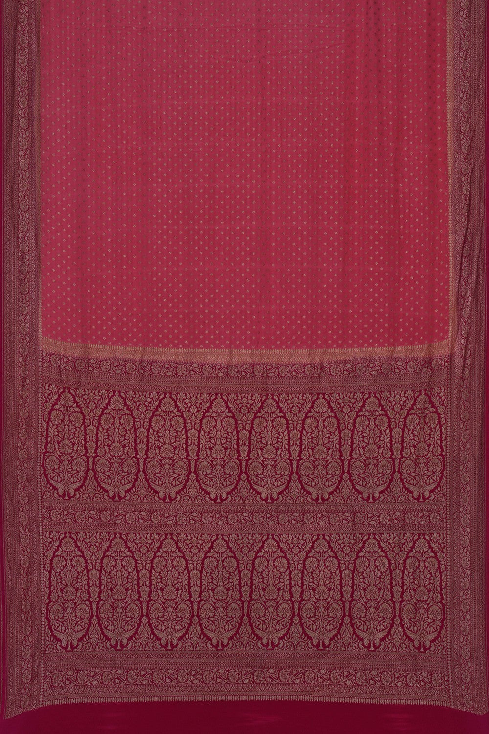 Image of Banarasi Crepe Pink Saree