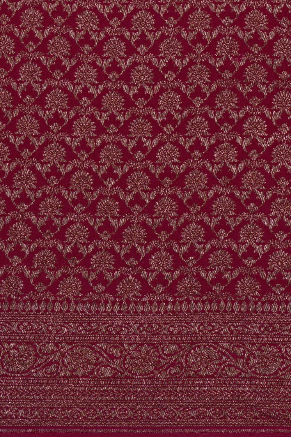 Image of Banarasi Crepe Pink Saree