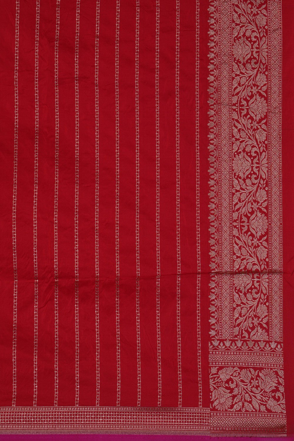 Image of Banarasi Brocade Red Saree