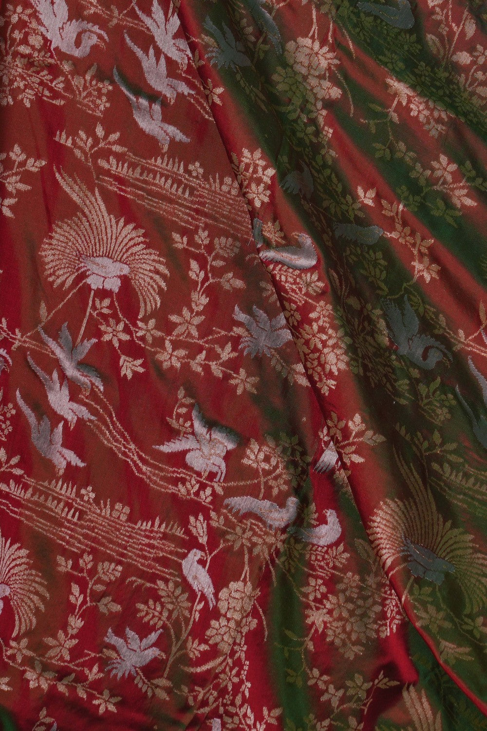 Image of Banarasi Brocade Red Saree