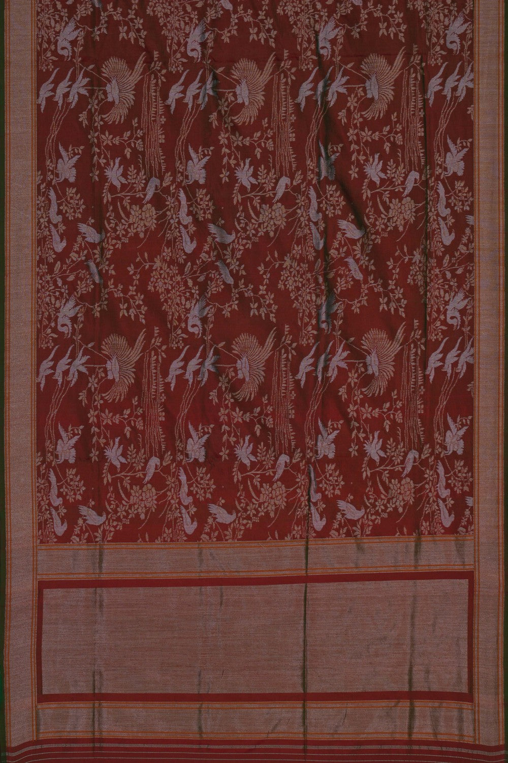 Image of Banarasi Brocade Red Saree