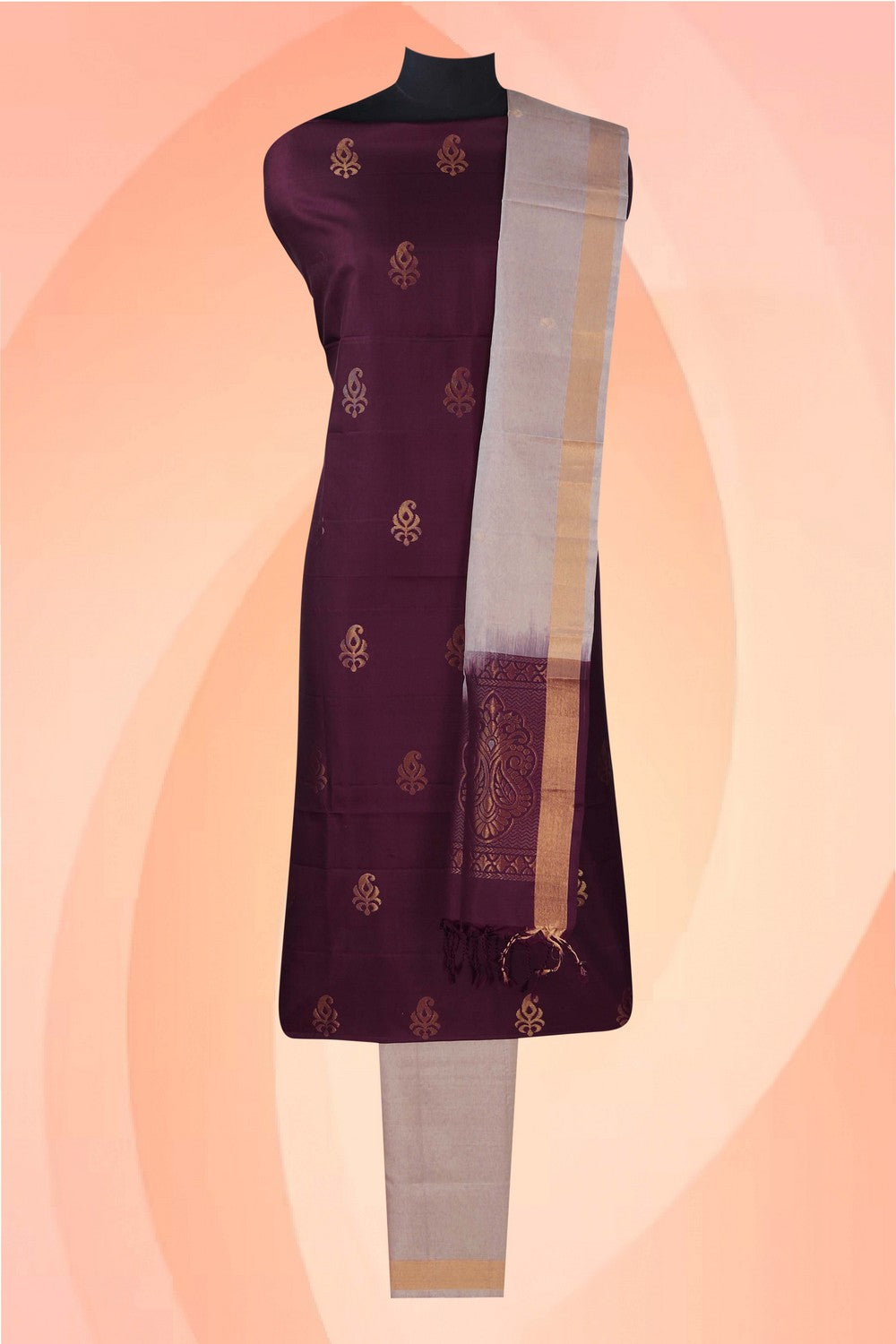 Image of Unstitched Suit Set Fabric (3 Pcs Set)