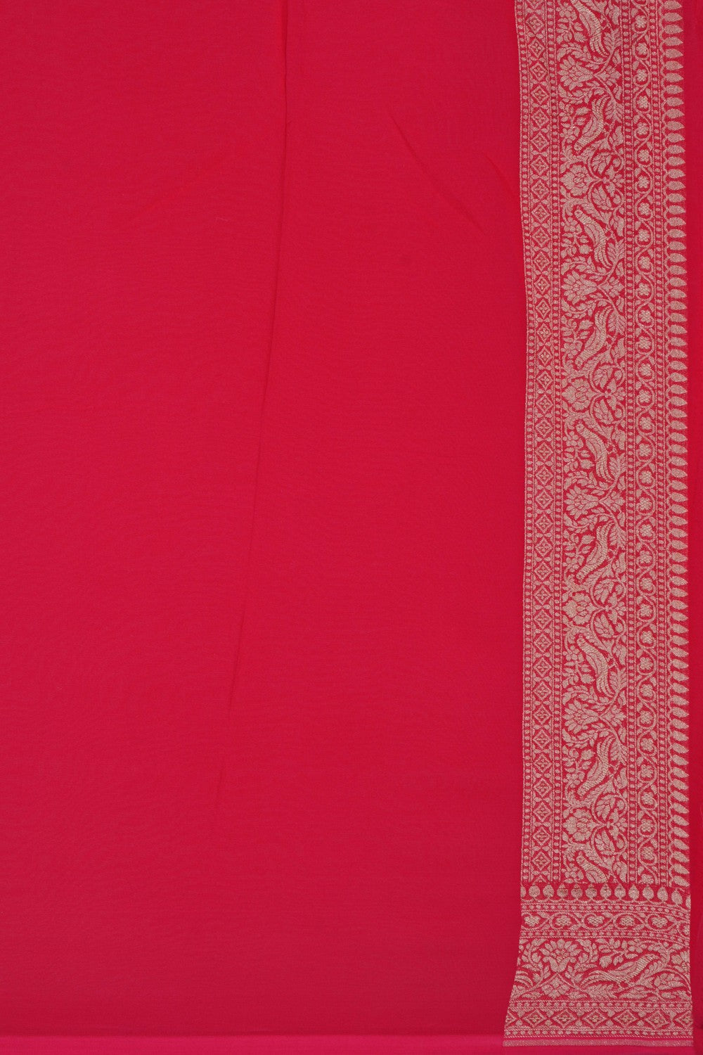 Image of Banarasi Georgette Pink Saree