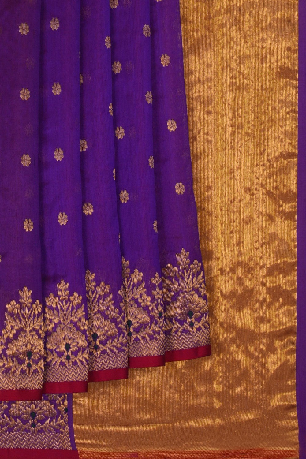 Image of Chanderi Regal Purple Saree
