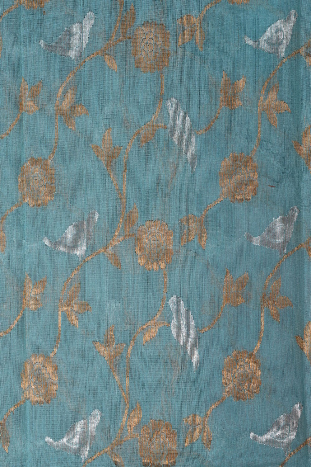 Image of Chanderi Aqua Blue Dupatta