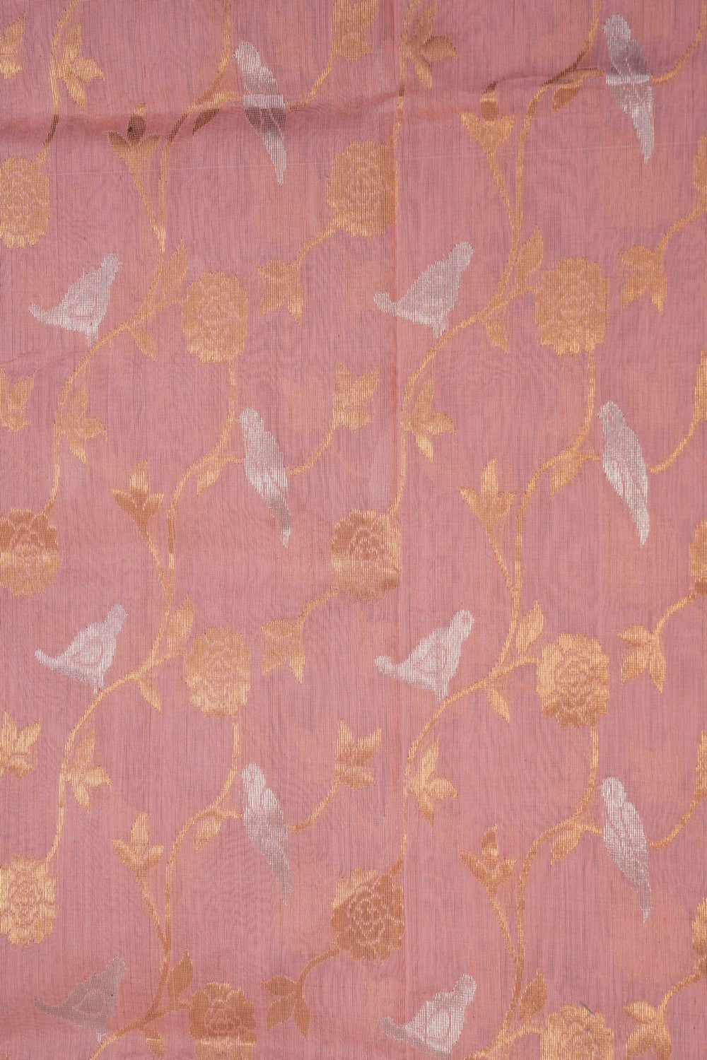 Image of Chanderi Coral Pink Dupatta