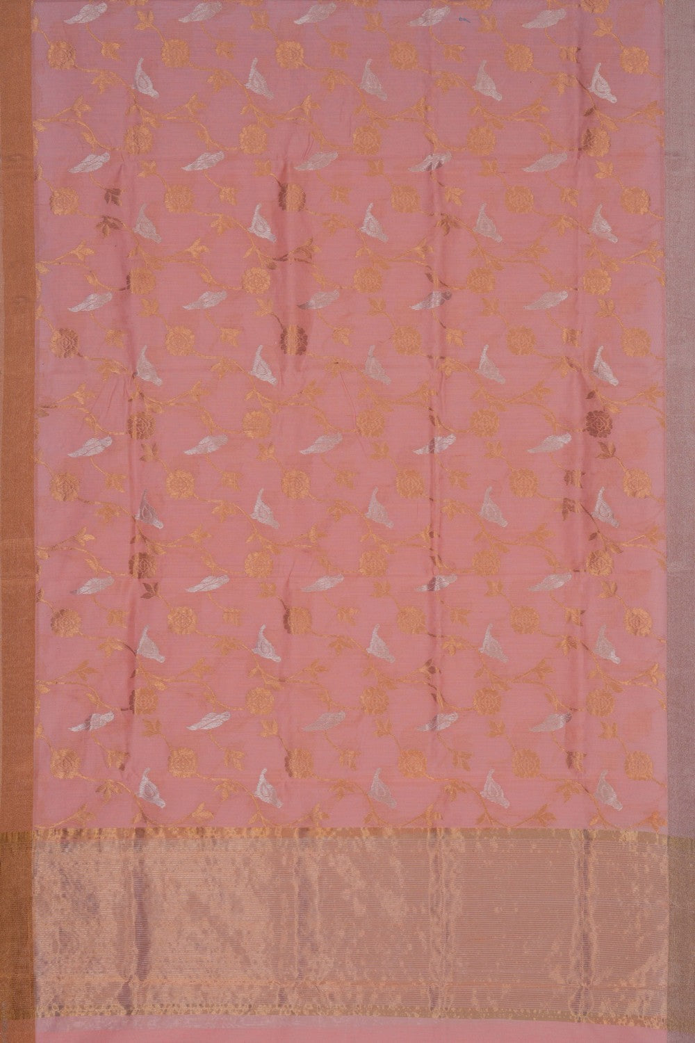 Image of Chanderi Coral Pink Dupatta