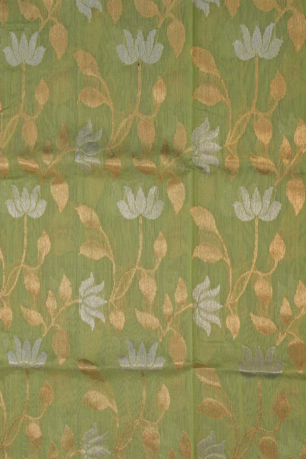 Image of Chanderi Sage-Green Dupatta