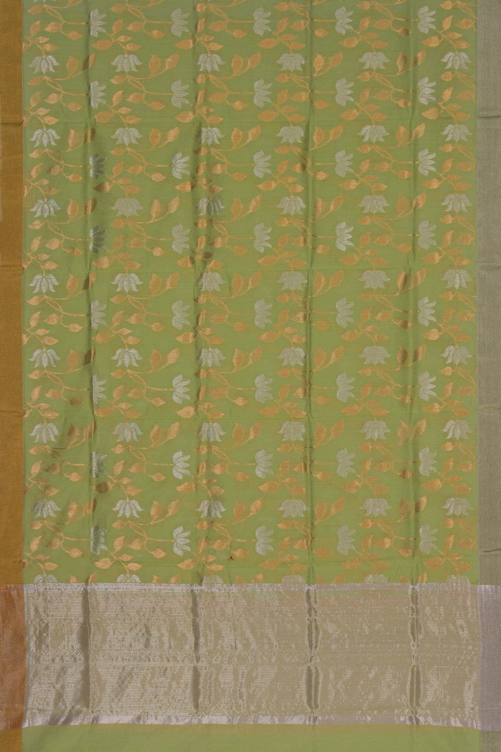 Image of Chanderi Sage-Green Dupatta