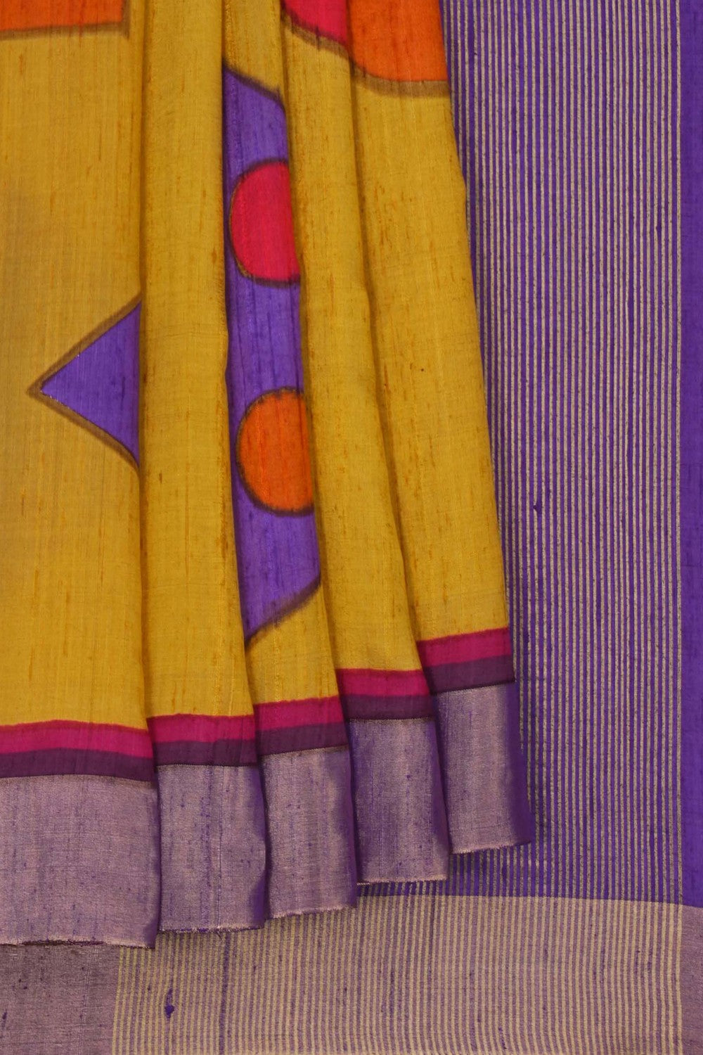 Image of Banarasi Dupion Silk Mustard Saree