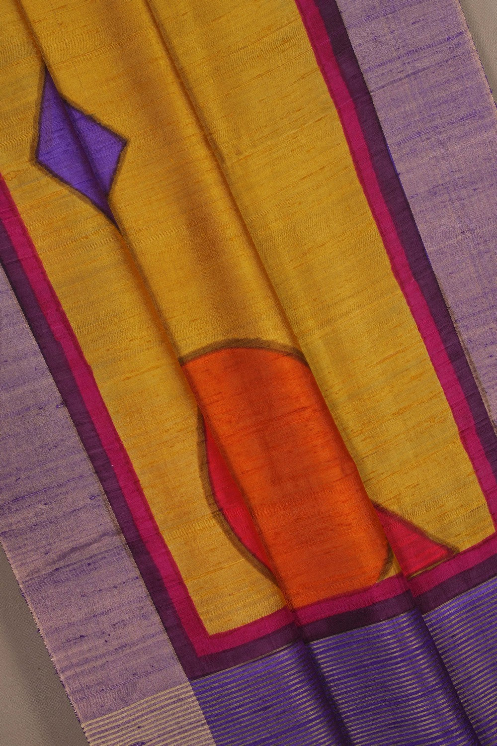Image of Banarasi Dupion Silk Mustard Saree