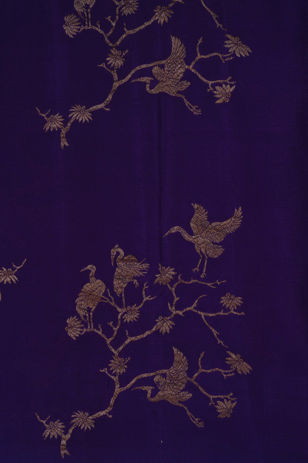Image of Banarasi Crepe Purple Saree