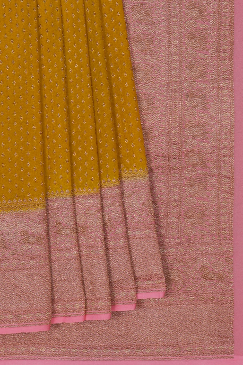 Image of Banarasi Georgette Spring Green Saree