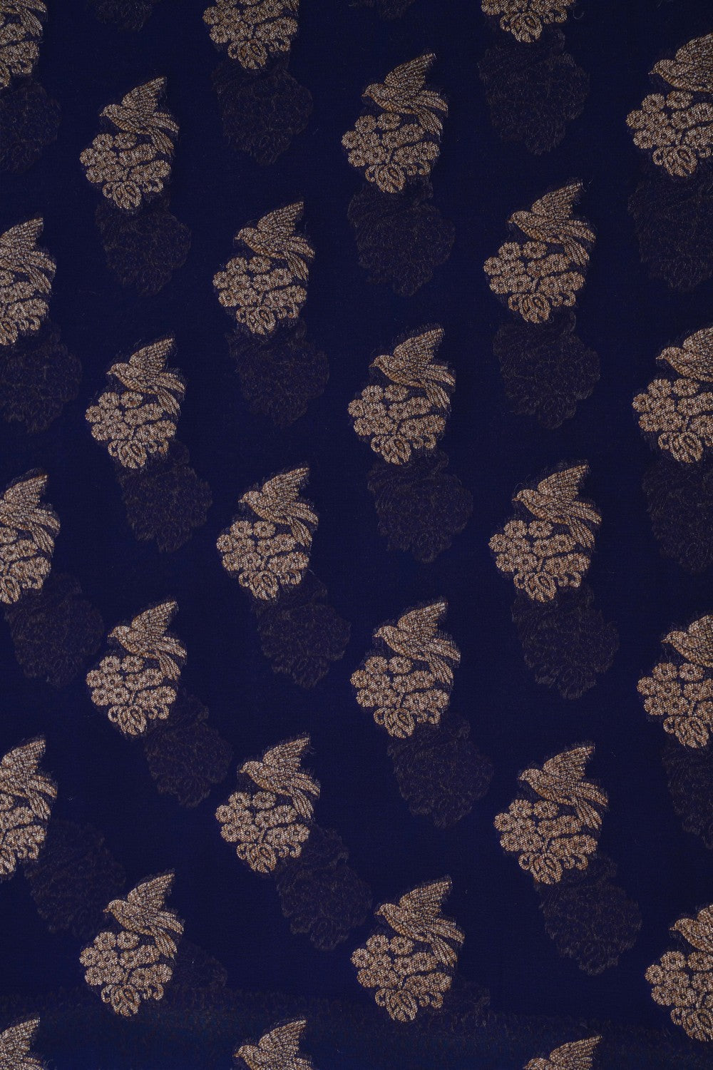 Image of Banarasi Georgette Indigo Blue Saree