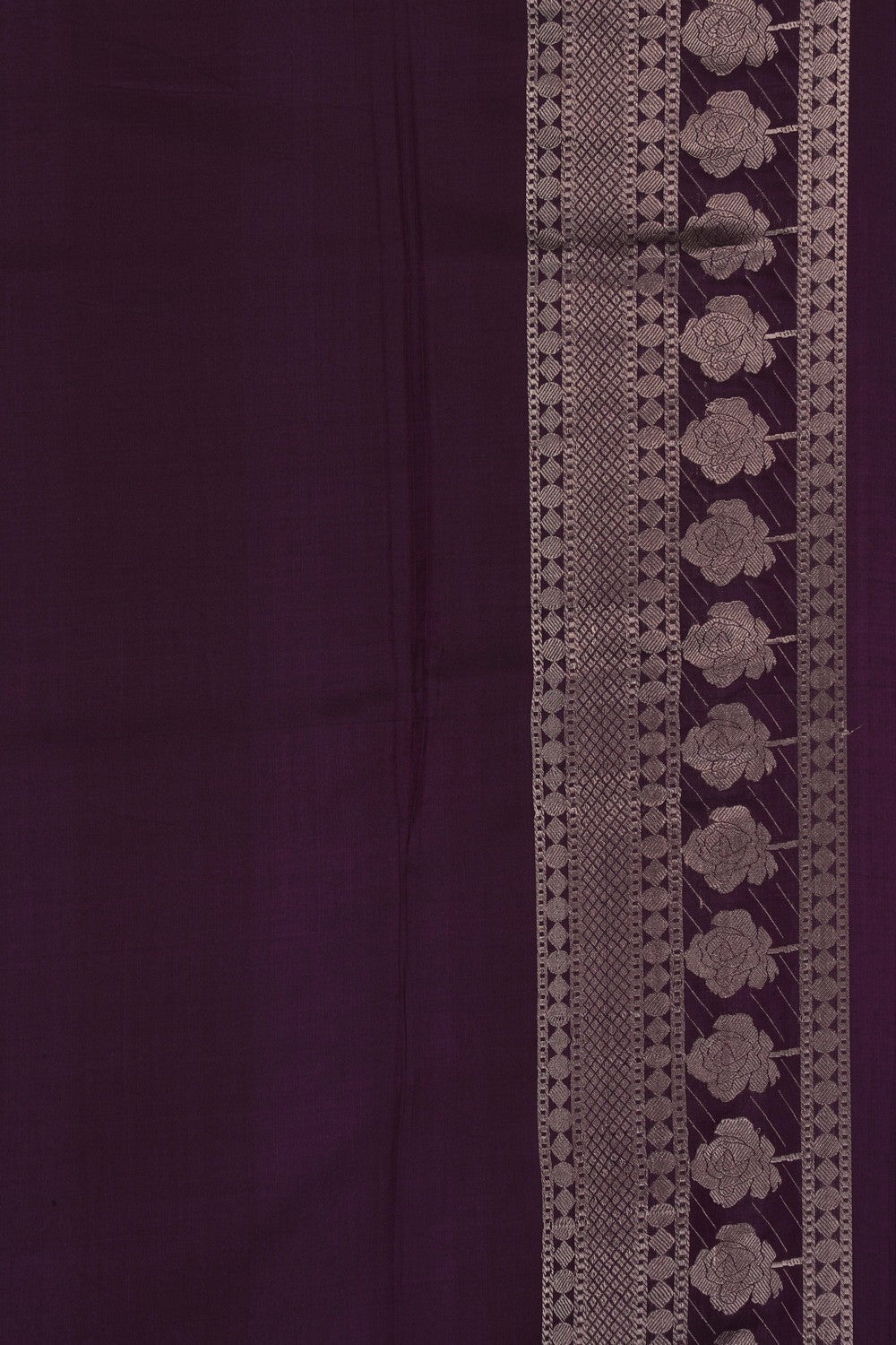 Image of Banarasi Brocade Purple Saree