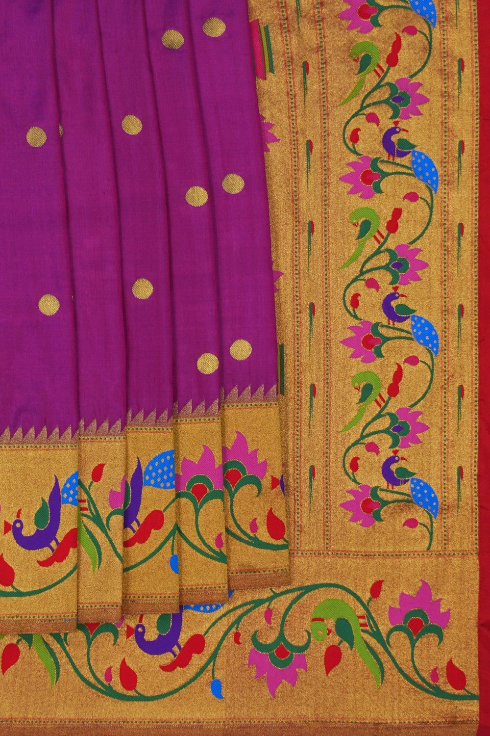 Image of Paithani Silk Purple Saree