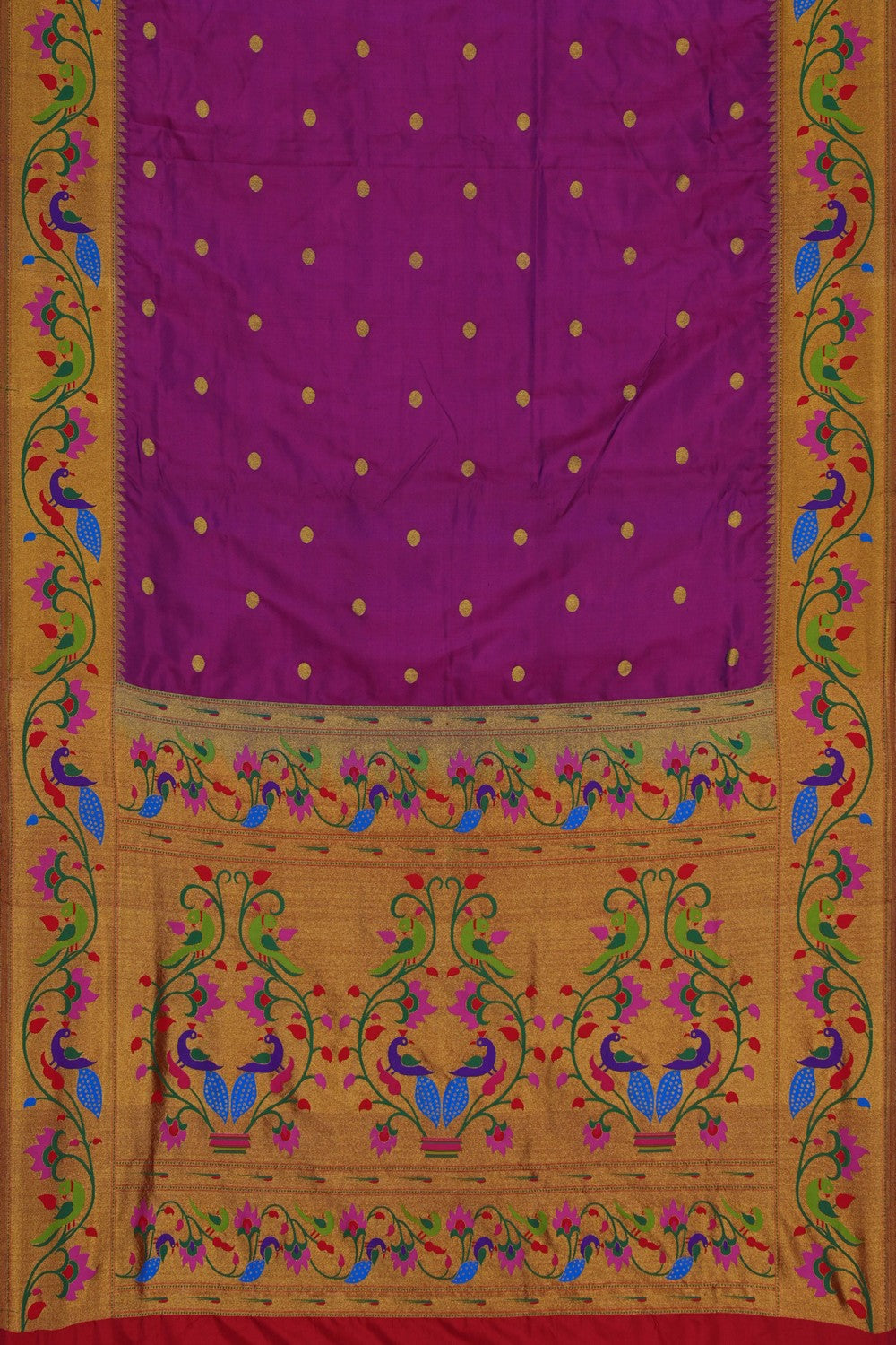 Image of Paithani Silk Purple Saree