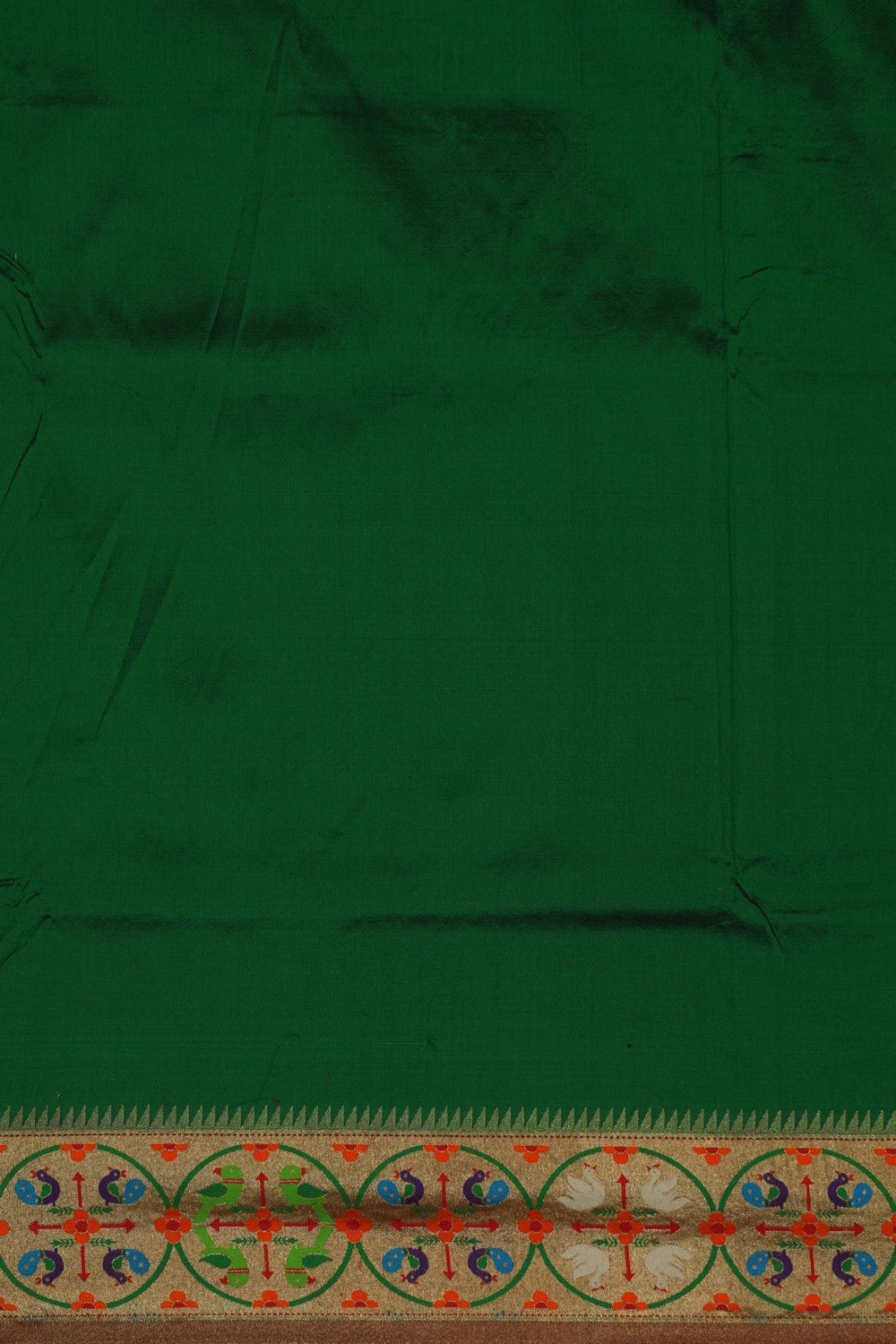 Image of Paithani Silk Green Saree