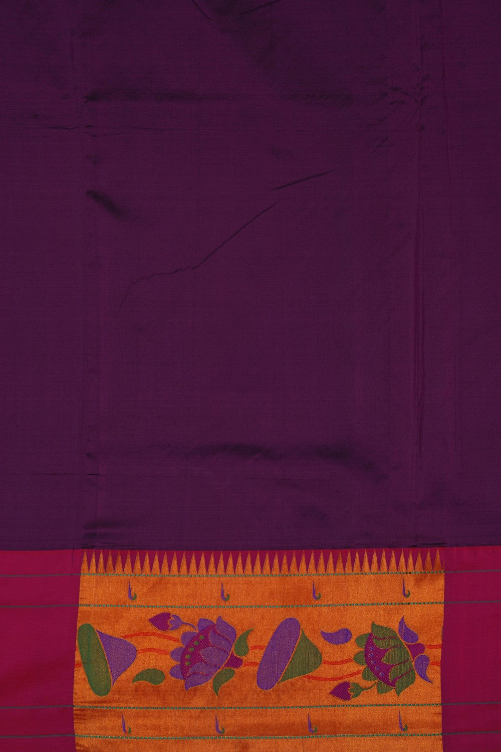 Image of Paithani Silk Violet Saree