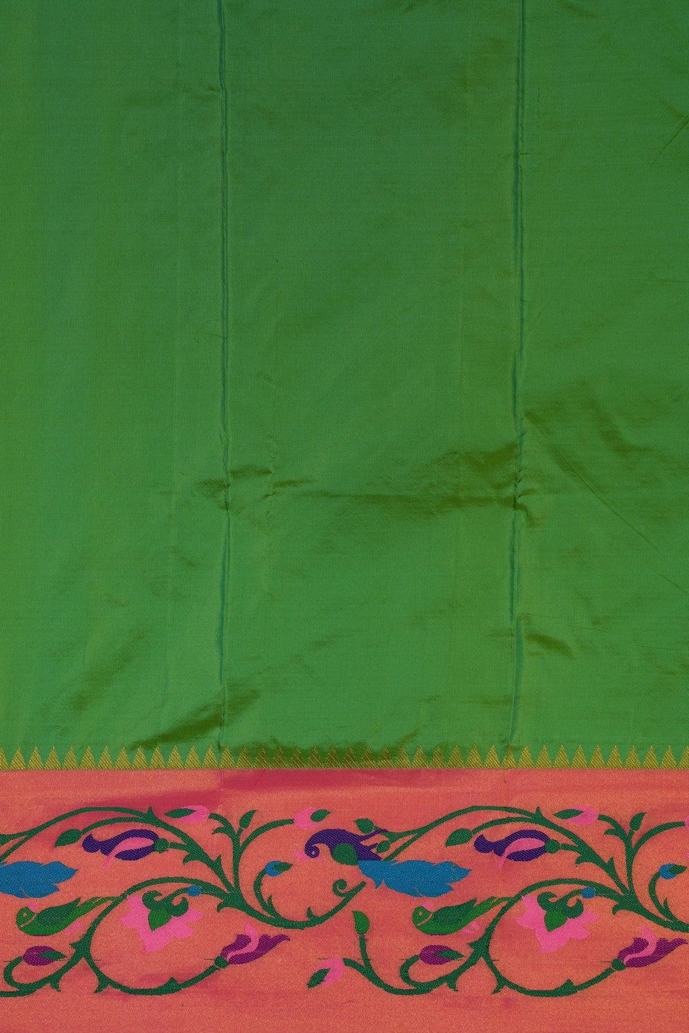 Image of Paithani Silk Green Saree