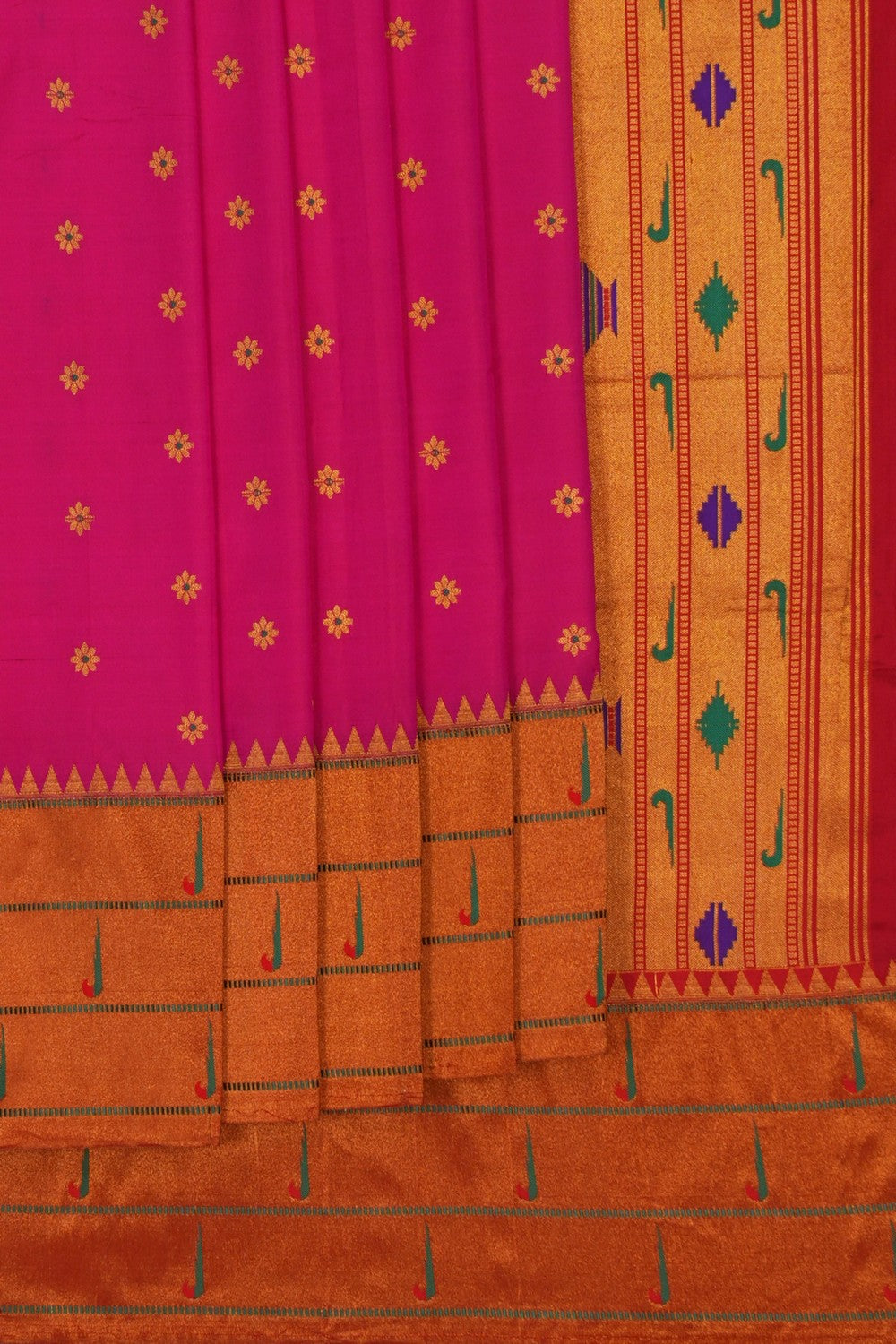 Image of Paithani Silk Pink Saree