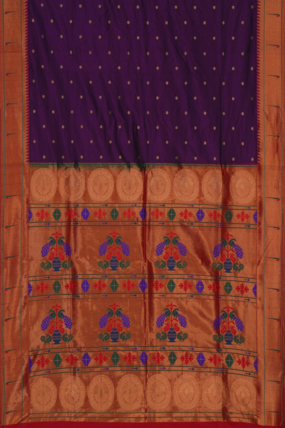 Image of Paithani Silk Purple Saree