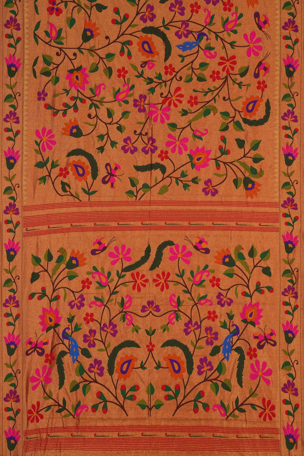 Image of Paithani Silk Gold Saree