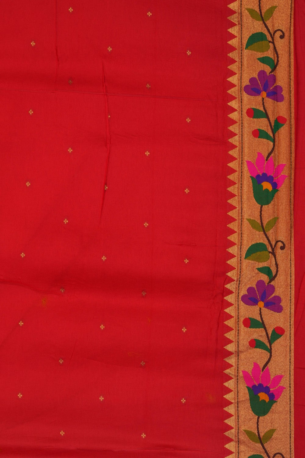 Image of Paithani Silk Gold Saree