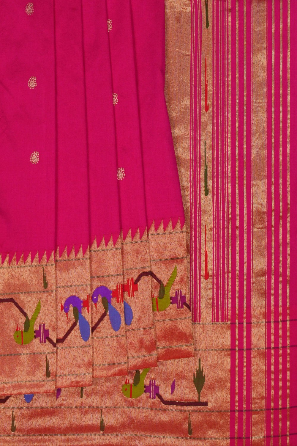 Image of Paithani Silk Pink Saree