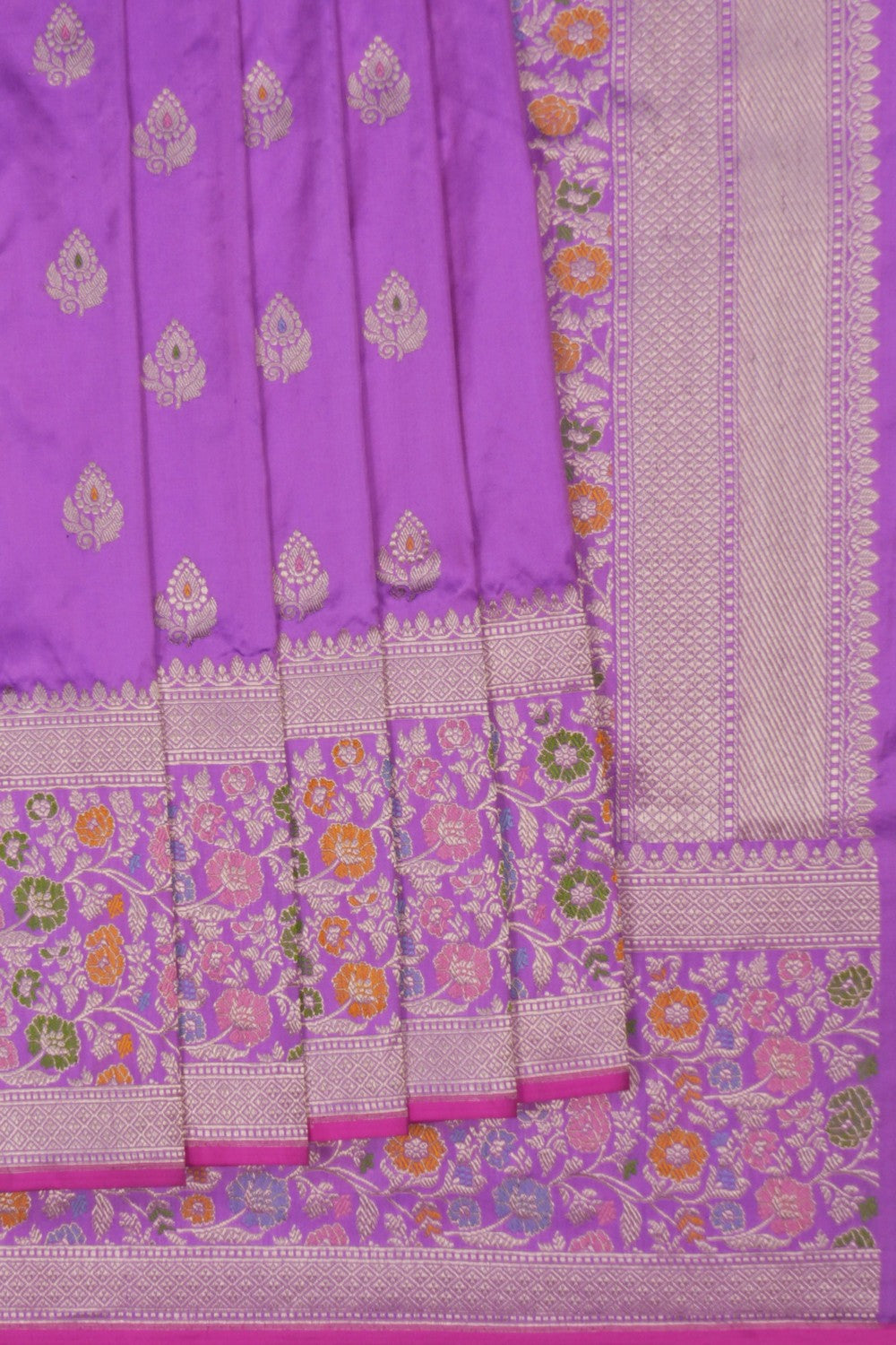 Image of Banarasi Lavender Purple Saree