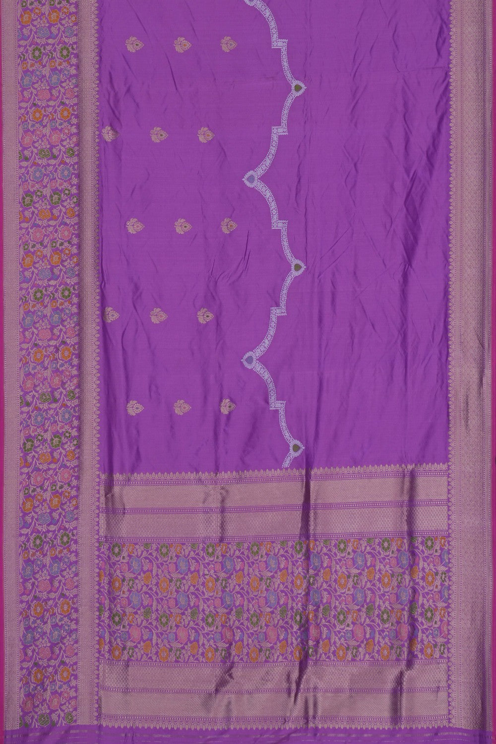 Image of Banarasi Lavender Purple Saree