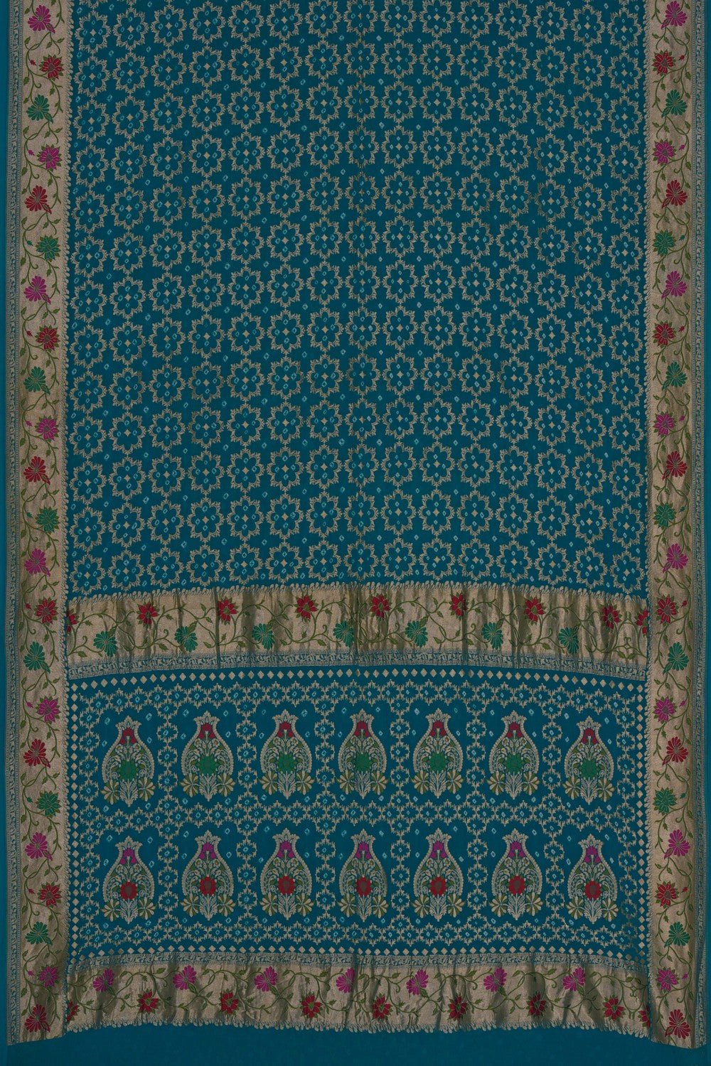 Image of Banarasi Georgette Blue Saree